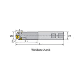 Profile milling BMR01 BMR01-020/025/032/040/050-XP20/XP25/XP32/XP40-S/M/L - Makotools Industrial Supply Tools for Metal Cutting